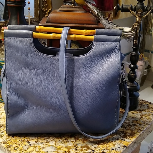 fossil Handbags - 😘🎆 fossil leather bamboo handle purse